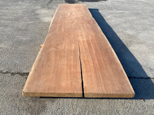 Afrormosia Log Board – 4230 x 1210 x 80 mm – Sanded